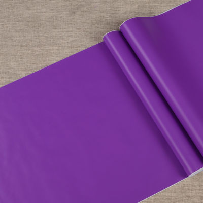 qualidade  Jinyi 5553 Handcraft Waterproof Purple Wall Furniture Gift Book Cover Solid Simple Home Decor PVC Material Sticker fábrica